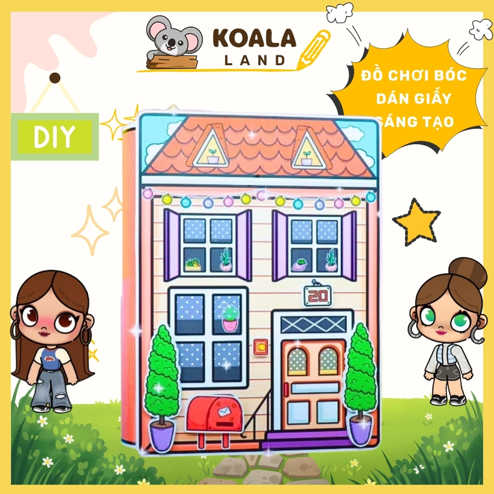 Cuốn Sách Toca Boca 2 Độc Đáo Thú Vị Dành Cho Bé squishy giấy tự làm đồ chơi sách thủ công Đồ Chơi - Squishy - Kuromi