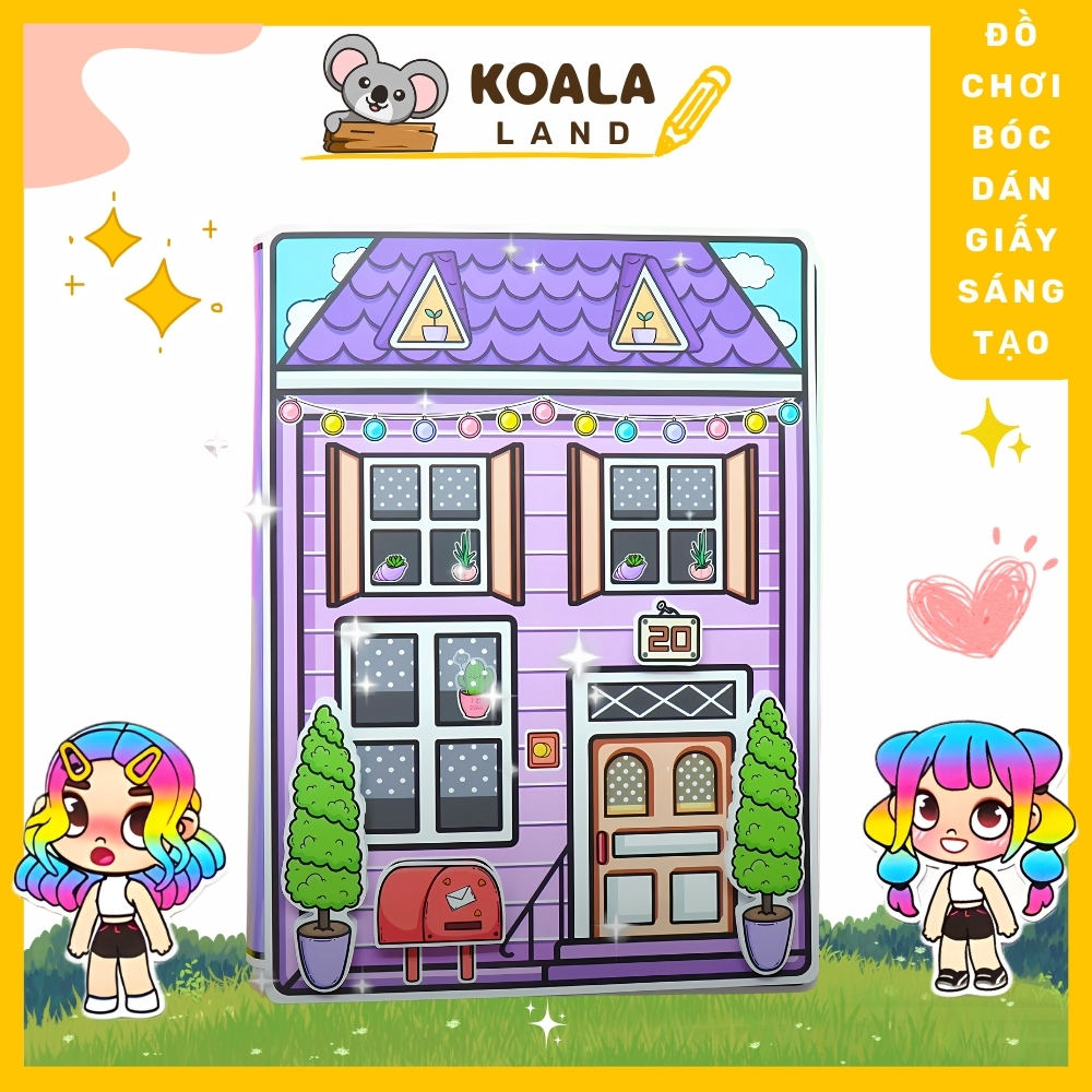 Ngôi nhà của bé Beak Street Building In Quiet Book đồ chơi cho bé gái đồ chơi kuromi cô tiên xanh