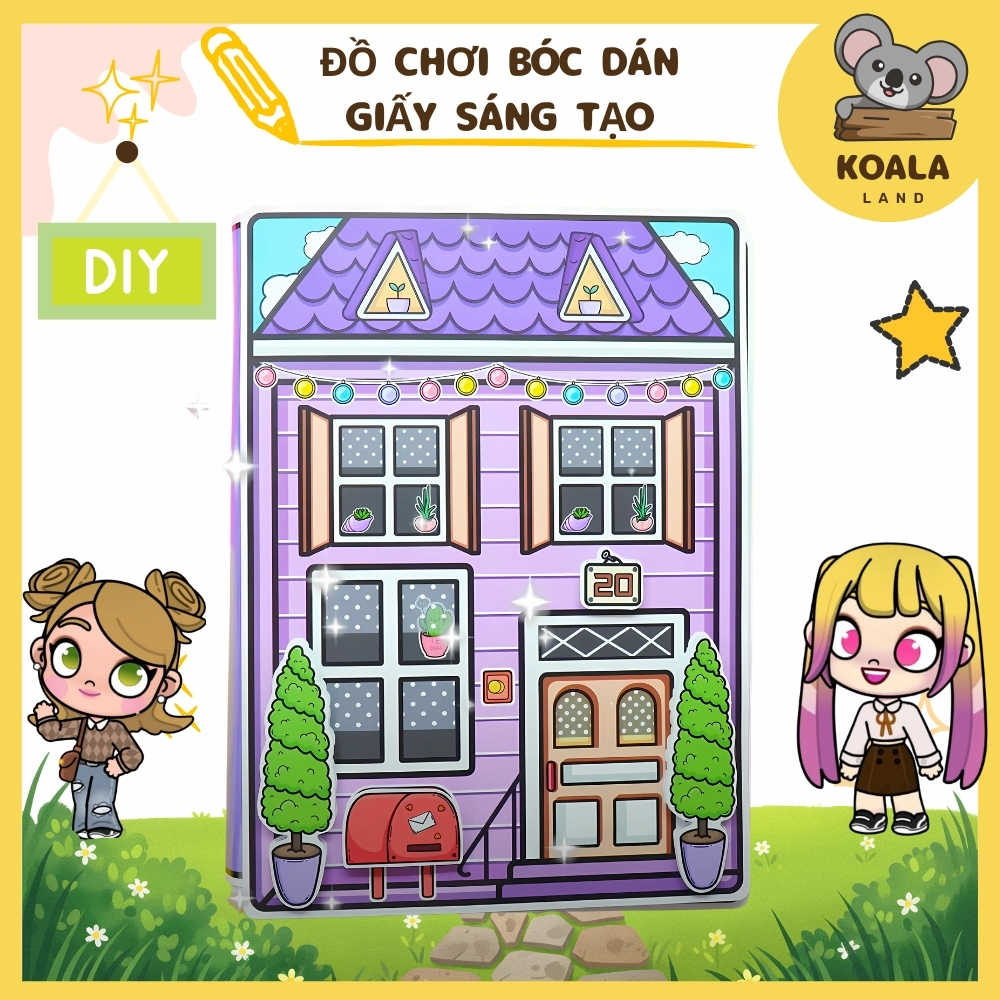 Ngôi nhà của bé Beak Street Building In Quiet Book quà tặng bé gái 5 tuổi