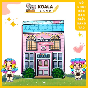 Búp bê giấy AVATAR Black Pink Mansion Quiet Book -ĐỒ CHƠI THỦ CÔNG DIY
