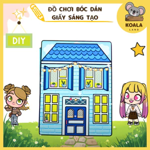 Ngôi nhà của bé Blue House Decoration in CandyHome Paper.