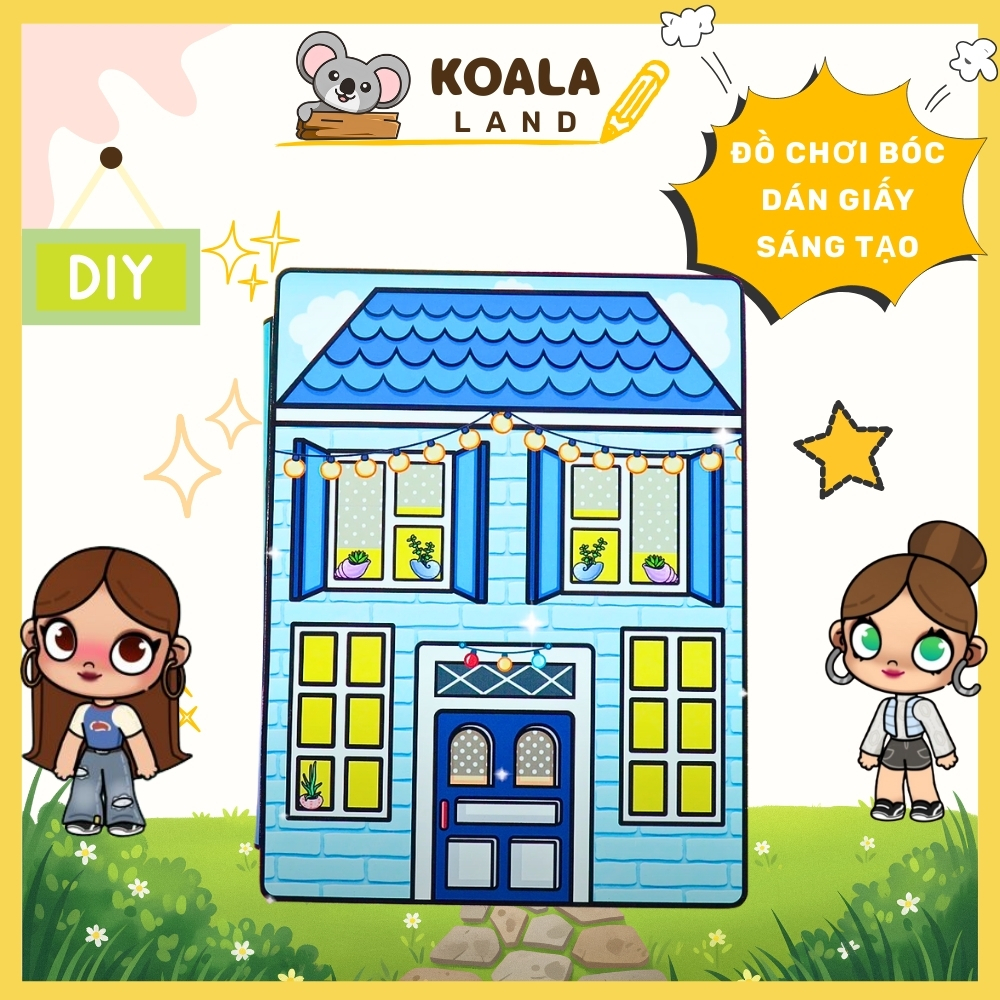 ĐỒ CHƠI NGÔI NHÀ BÚP BÊ GIẤY CẮT THỦ CÔNG DIY - TOCA LIFE WORLD -  MẪU TA19