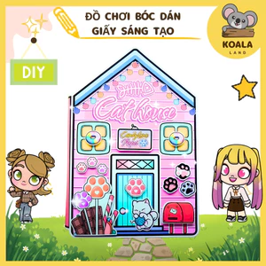 BÚP BÊ GIẤY ĐỒ CHƠI THỦ CÔNG NGÔI NHÀ CADY HOUSE PAPPER SỨ SỞ KẸO NGỌT