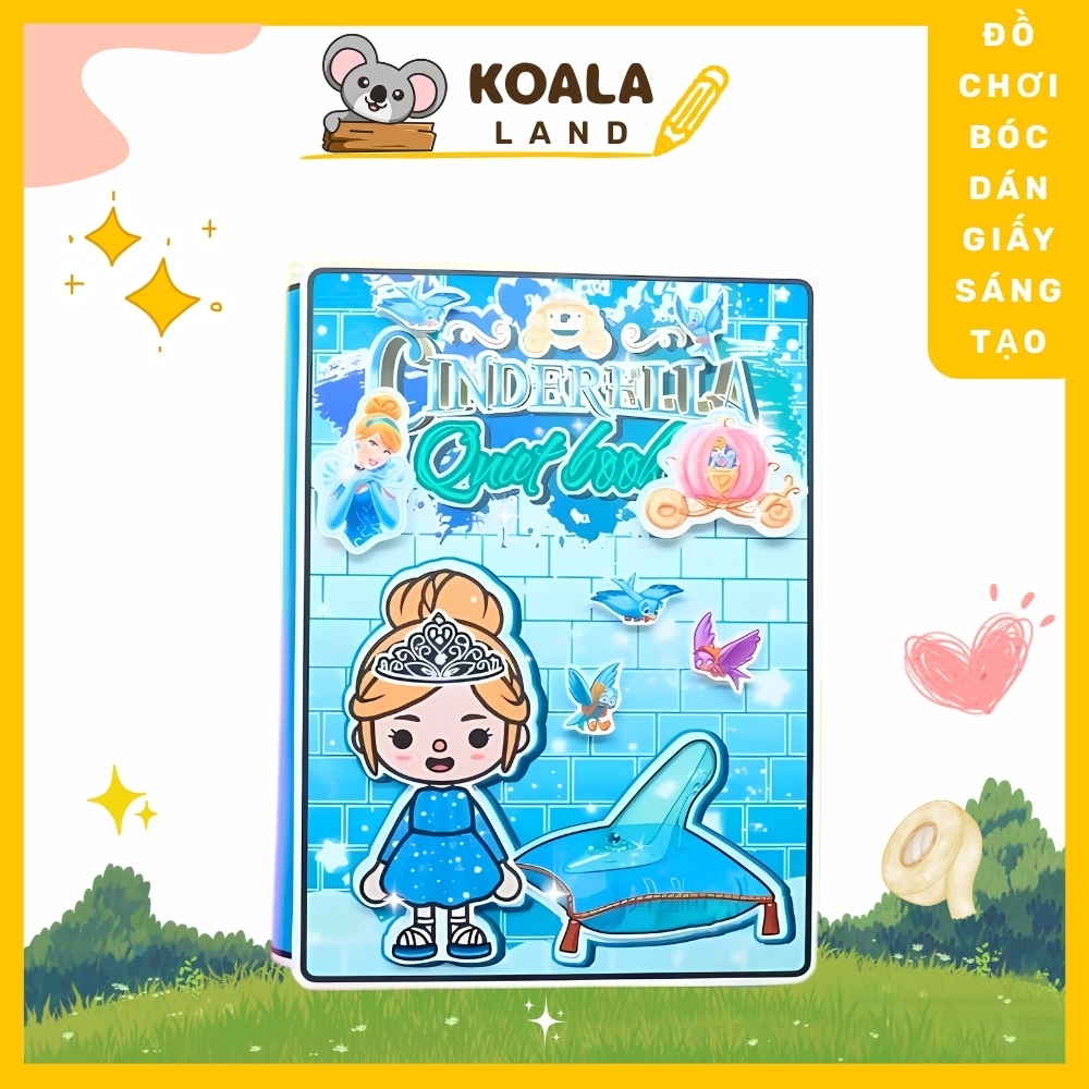 đồ chơi cho bé gái đồ chơi kuromi cô tiên xanh Ngôi nhà của bé Princess Cinderella House In Quiet Book