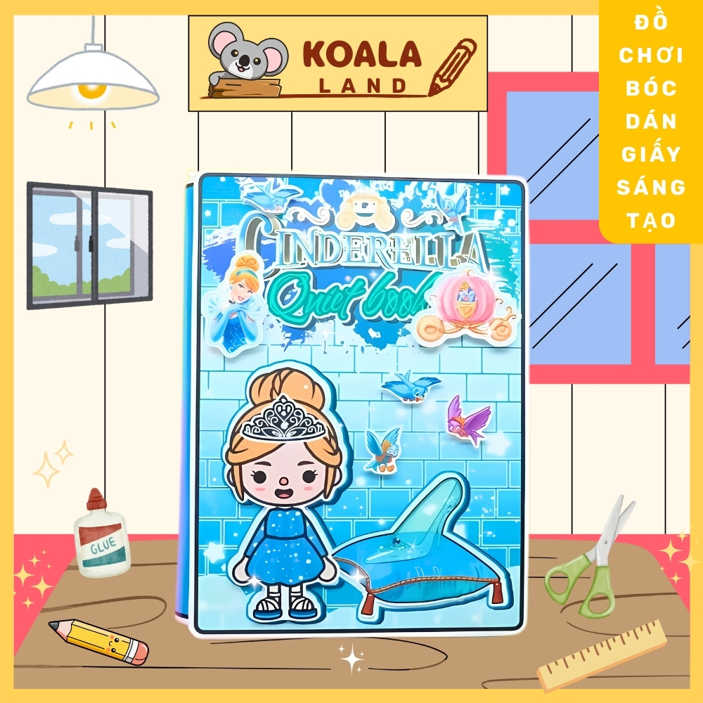 Đồ chơi bằng giấy ngôi nhà búp bê của toca boca đồ chơi bé gái h23 Đồ Chơi - Squishy - Kuromi - Đồ chơi giấy