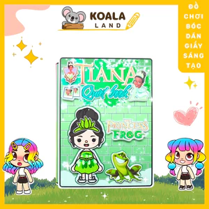 Học Liệu Toca Pricesss Tiana Quite Book, Đồ chơi bóc tách , đồ chơi thủ công , thông minh , trí tuệ Squishy kuromi