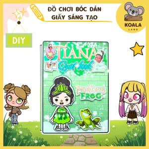 Đồ chơi bằng giấy thay đồ búp bê tocatiana học liệu bóc dán thủ công đồ chơi cho bé gái đồ chơi kuromi cô tiên xanh