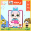 Học liệu bóc dán ngôi nhà búp bê Happy Book,Học Liệu Montess