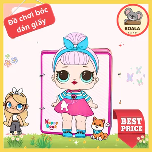Học liệu bóc dán ngôi nhà búp bê thay đồ cho búp bê công chúa thời trang montessori h4v Giấy in chất lượng cao, cứng cáp