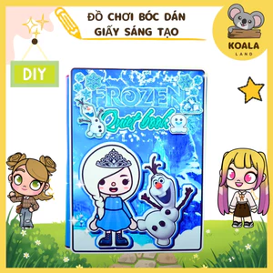 Cuốn Sách toca life world Quiet Book Toka Frozen lắp ráp nhà búp bê búp cinnamoroll búp bê giấy kuromi nhà búp bê g