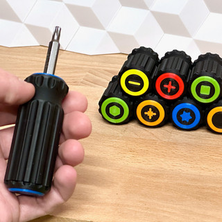 Tay Vặn Bit Mini Bỏ Túi – Có Ngăn Chứa 3 Đầu Bit – Nhỏ Gọn, Tiện Lợi ( Không kèm đầu bit )