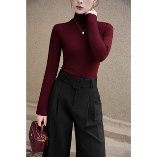 Áo Giữ Nhiệt Dài Tay Nữ Cao Cổ Form Tôn Dáng SOLIIN Thiết Kế Basic Dày Dặn Thanh Lịch Trẻ Trung AMBER