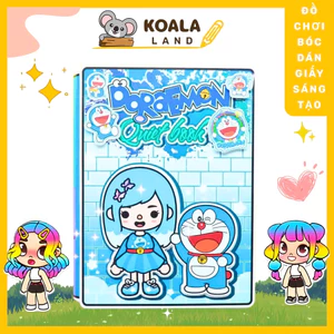 Búp Bê Doremon Quite Book Đồ Chơi Bóc Tách Đồ Chơi Trí Tuệ Đồ Chơi Montessori H25N