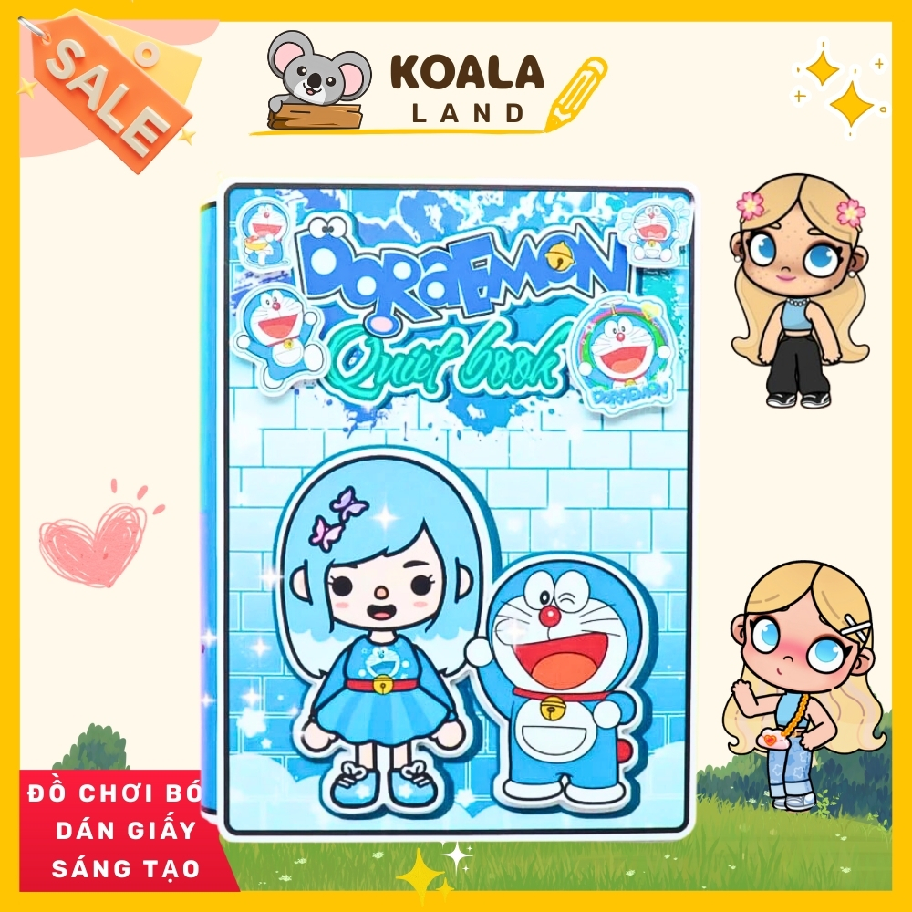 ĐỒ CHƠI NGÔI NHÀ BÚP BÊ GIẤY CẮT THỦ CÔNG DIY - Ngôi nhà của bé  Doraemon House In Quiet