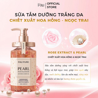 Sữa tắm dưỡng sáng da hương nước hoa Rose Extract & Pearl - Chiết xuất Hoa hồng & Ngọc trai