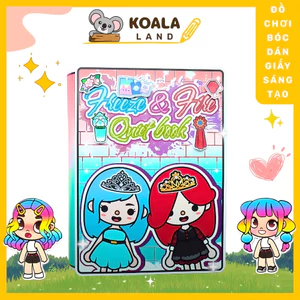 Cuốn Sách Toca Boca Băng Và Lửa sách yên tĩnh ngôi nhà búp bê đồ kuromi đồ chơi giấy cinnamoroll montessori đồ chơi 0 3