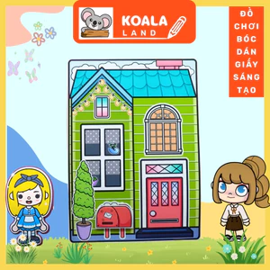 ĐỒ CHƠI NGÔI NHÀ BÚP BÊ GIẤY CẮT THỦ CÔNG DIY - TOCA LIFE WORLD - MẪU TA052A đồ chơi bé gái squishy giấy đồ chơi giấy