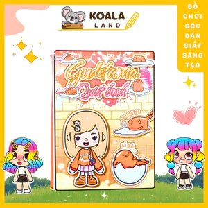 Búp bê giấy Ngôi nhà trứng Gudetama ngôi nhà toca boca đồ chơi thủ công diy