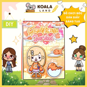 Học liệu bóc dán tocaboca gudetama house ngôi nhà công chua h29 Zin Càu Vòng Giấy in chất lượng cao, cứng cáp phát triển