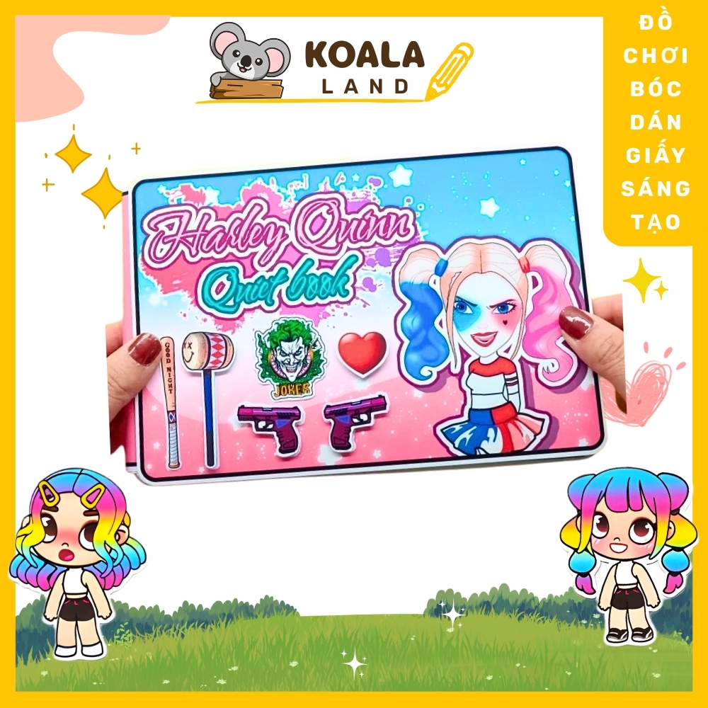 ĐỒ CHƠI NGÔI NHÀ BÚP BÊ GIẤY CẮT THỦ CÔNG DIY - TOCA LIFE WORLD -  MẪU TA26 - HARLEY QUINN