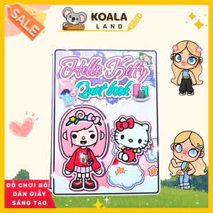 Đồ Chơi Ngôi Nhà Búp Bê Giấy Cắt Thủ Công Hello Kity Toca Life World H19 đồ chơi cho bé gái đồ chơi kuromi cô tiên xanh