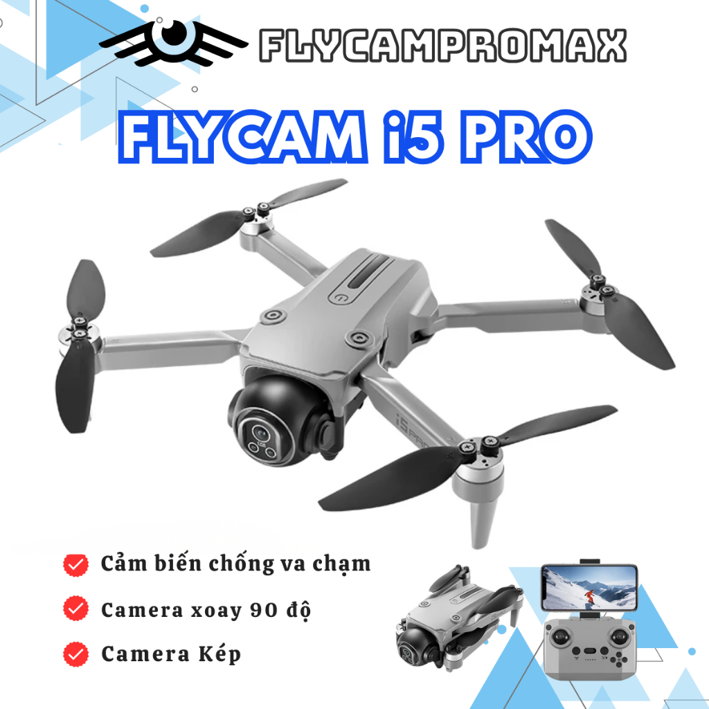 Flycam, máy bay điều khiển từ xa i5 pro max, flycam giá rẻ, drone mini ...
