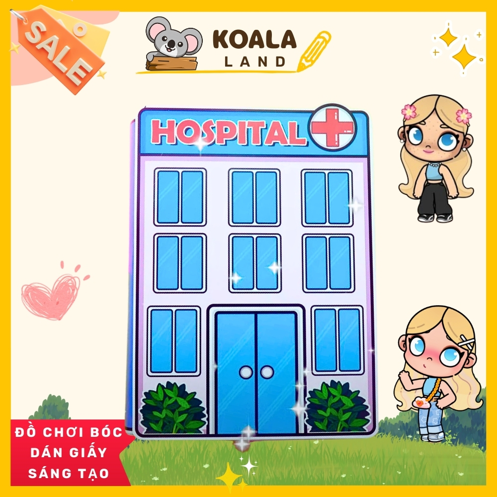 ĐỒ CHƠI NGÔI NHÀ BÚP BÊ GIẤY CẮT THỦ CÔNG DIY - TOCA LIFE WORLD -  MẪU TA054 đồ chơi bé gái squishy giấy đồ chơi giấy