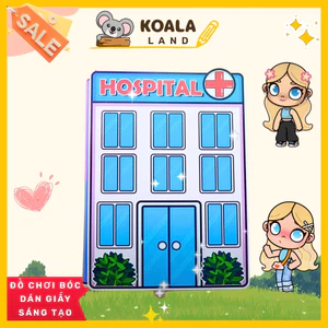 ĐỒ CHƠI NGÔI NHÀ BÚP BÊ GIẤY CẮT THỦ CÔNG DIY - TOCA LIFE WORLD - MẪU TA054 đồ chơi bé gái squishy giấy đồ chơi giấy