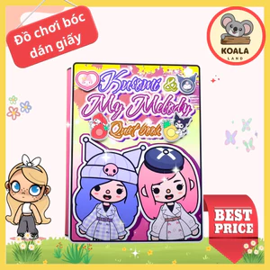 Ngôi nhà của bé Kuromi and Melody In Quiet Book Ngôi nhà búp bê đồ chơi giấy thủ công toca boca