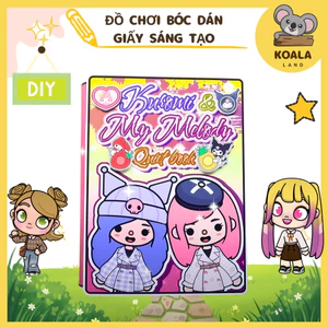 Đồ chơi giấy ngồi nhà búp bê bằng giấy Wednesday Ngôi nhà của kuromi và My Melody đồ chơi thủ công