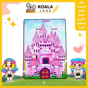 h35 Đồ chơi giấy ngồi nhà búp bê, đồ chơi giấy tocaboca toca boca Lâu đài nhỏ đồ , ngôi nhà kuromi