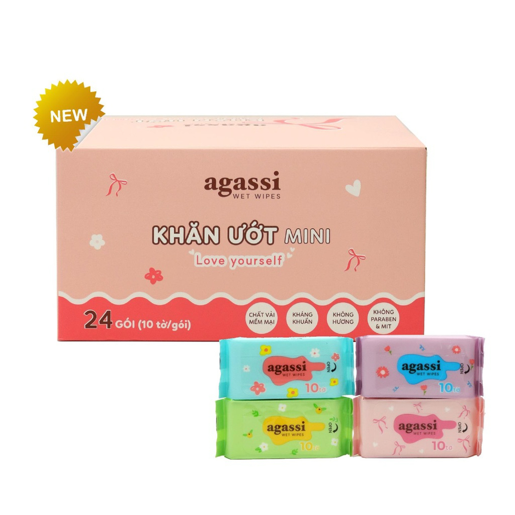 Khăn ướt agassi 10 tờ