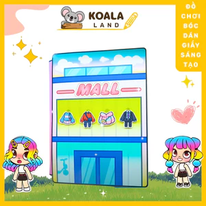 Đồ chơi cho bé giấy ngôi nhà búp bê Toca Life World quiet book #13 | Shopping mall decoration