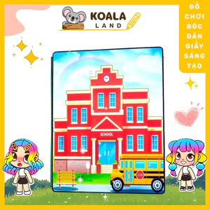 ĐỒ CHƠI NGÔI NHÀ BÚP BÊ GIẤY CẮT THỦ CÔNG DIY - TOCA LIFE WORLD - MẪU TA015 Ngôi nhà búp bê đồ chơi giấy thủ công toca