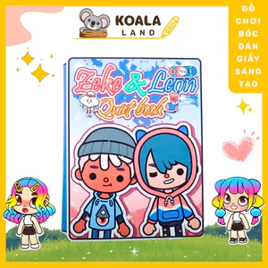 Ngôi nhà của leke và leon đáng yêu-ngôi nhà giáy dồ chơi búp bê cho bé gái