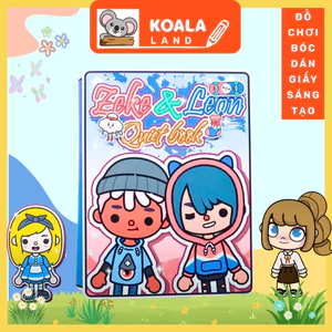 ĐỒ CHƠI NGÔI NHÀ BÚP BÊ GIẤY CẮT THỦ CÔNG DIY - TOCA LIFE WORLD - MẪU TA033 đồ chơi bé gái squishy giấy đồ chơi giấy
