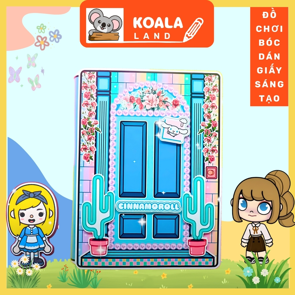 toca life world Ngôi Nhà Chú Chó Toca Cinnamon Đáng Yêu ngôi nhà búp bê đồ chơi bằng giấy đồ chơi giấy tocaboca ngôi nhà