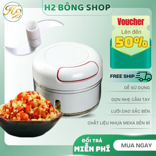 Máy xay tỏi ớt kéo tay mini, dụng cụ xay tỏi ớt mini CHOPS