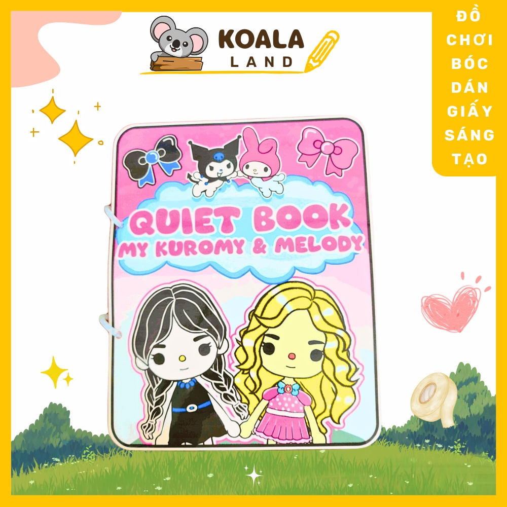 ĐỒ CHƠI NGÔI NHÀ BÚP BÊ GIẤY CẮT THỦ CÔNG DIY - TOCA LIFE WORLD -  MẪU DB02 - KUROMI VÀ MELODY