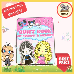 Đồ Chơi Giấy Thủ Công Búp Bê, Đồ Chơi Bé Gái Toca Boca, Bộ Quite Book Đồ Chơi Trí Tuệ Đồ Chơi - Squishy - Kuromi Đồ hàng