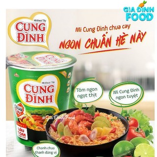 [Thùng x24 ly] Mì Cung Đình vị lẩu tôm chua cay - 71gr/ly