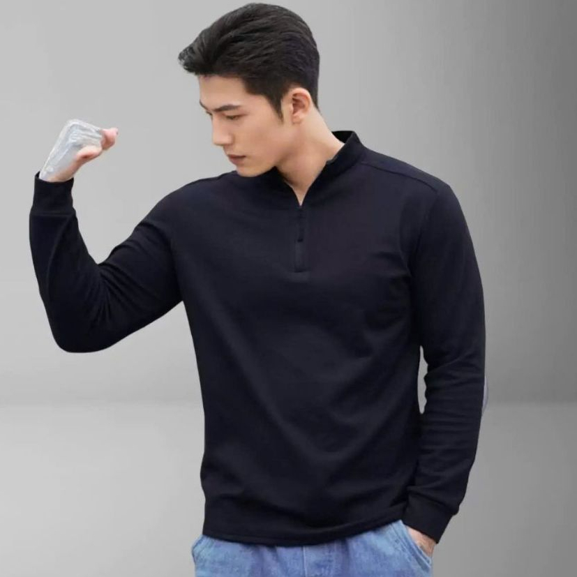 Áo giữ nhiệt, áo tập training 3KMENSWEAR cổ trụ khóa thời trang thể thao giữ ấm giữ nhiệt