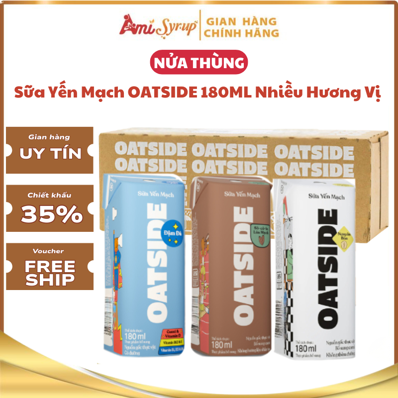 [BEST SELLER] Sữa Yến Mạch OATSIDE 180ML Nhiều Hương Vị Thơm Ngon Bổ Dưỡng Tốt Cho Sức Khỏe