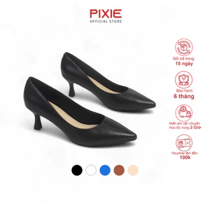 Giày Cao Gót 5,5cm Basic Mũi Nhọn Gót Thanh Pixie H324