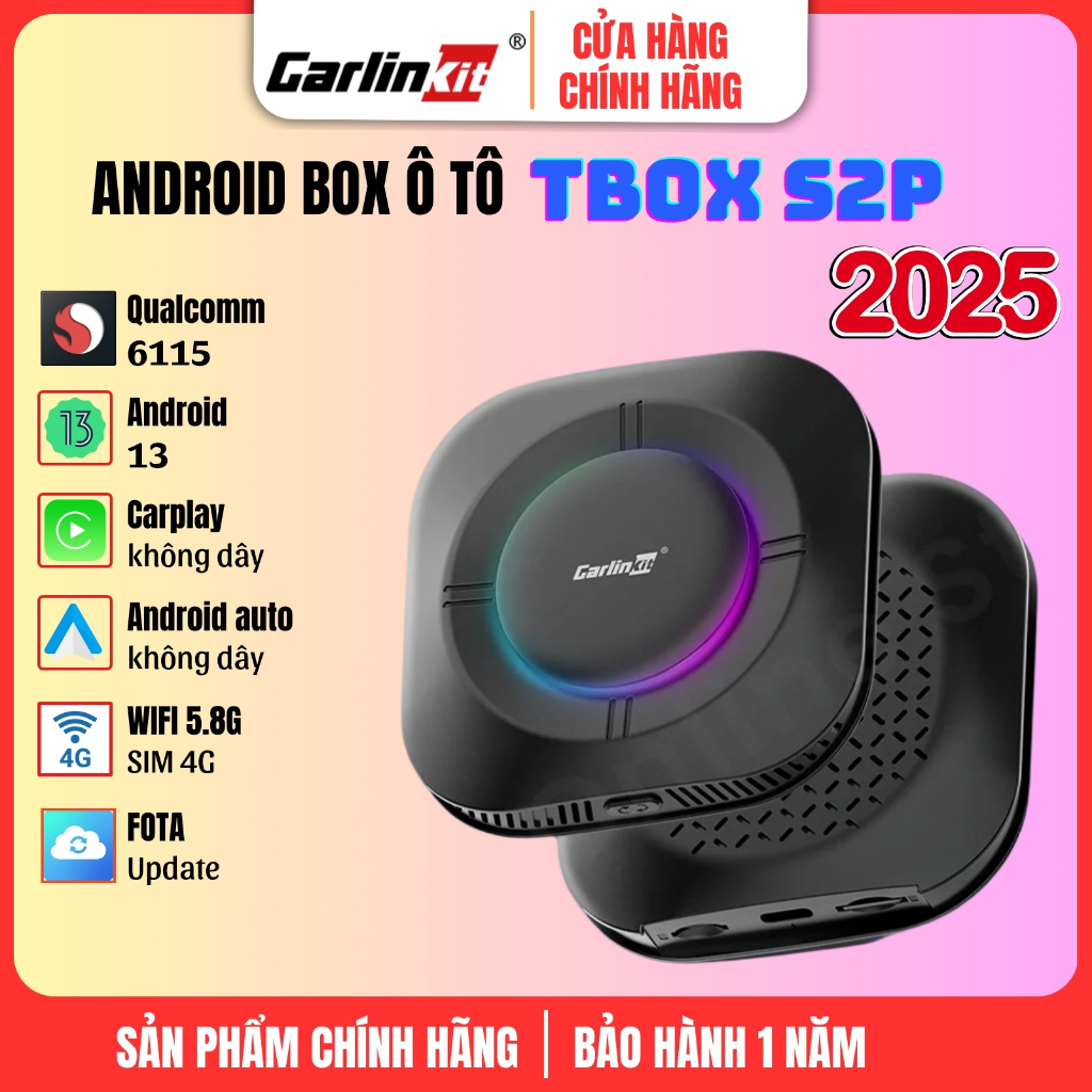 Android Box Ô Tô Carlinkit Tbox S2P Android 13 - CarPlay & Android Auto ...