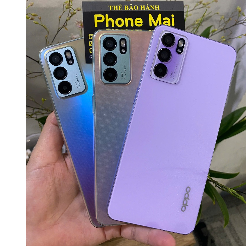 Điện thoại Oppo Reno6 5G (8+128GB) Đẹp keng,chip Dimensity 900 lõi 8 siêu mượt Phiên Bản Không Vân Tay