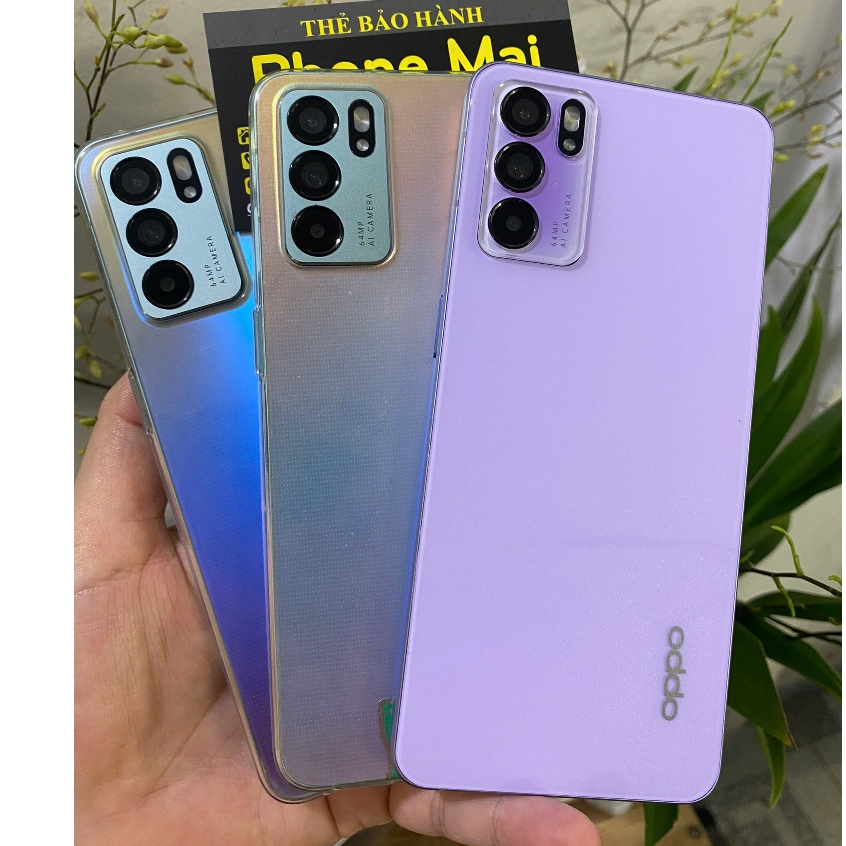 Điện thoại Oppo Reno6 5G (8+128GB) Đẹp keng,chip Dimensity 900 lõi 8 siêu mượt Phiên Bản Không Vân Tay