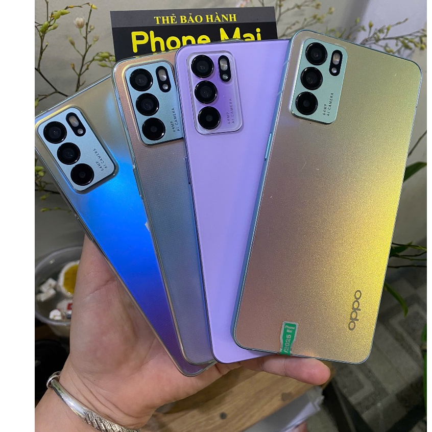 Điện thoại Oppo Reno6 5G (8+128GB) Đẹp keng,chip Dimensity 900 lõi 8 siêu mượt Phiên Bản Không Vân Tay