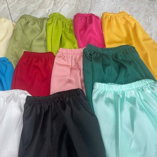 Quần Lụa Nhiều Màu Mặc Áo Dài Cho Bé Gái, Quần Lụa Mặc Bà Ba Siêu Đẹp Chất Lụa Bóng Suôn Mượt Ống Rộng QU01 - BEEKIDS