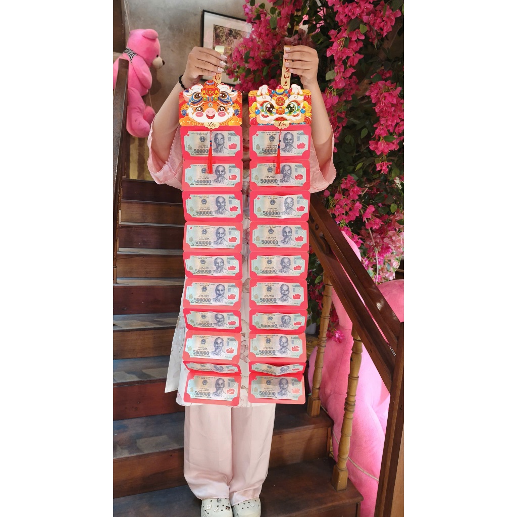 Lì Xì Ngăn Bao Lì Xì Tết 2-6-10 Ngăn Thần Tài Ngựa Đầu Lân Năm Mới Hot Trend 2026  - PUPU HOUSE